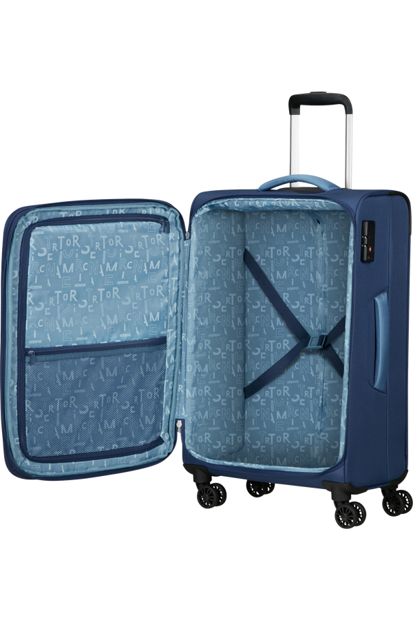 American Tourister Pulsonic Spinner Expandable 68cm  Combat Navy