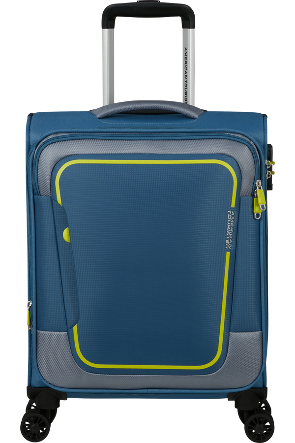 American Tourister Pulsonic Spinner Expandable 55 cm  Coronet Blue