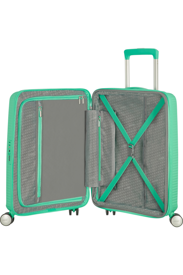 American Tourister Soundbox Spinner 55  Deep Mint American Tourister Soundbox Spinner 55  Deep Mint