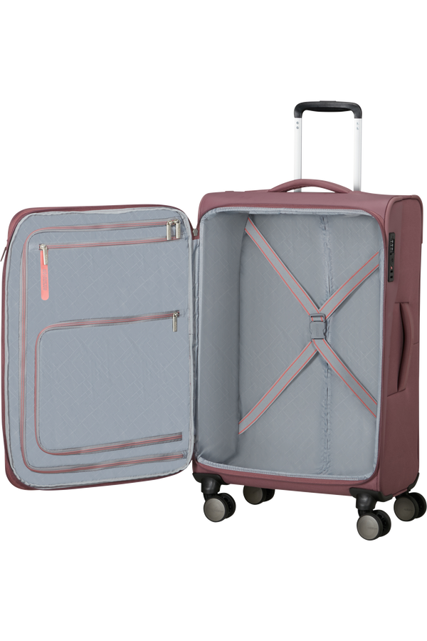 American Tourister Wanderlite Spinner EXP TSA M  Galactic Mauve