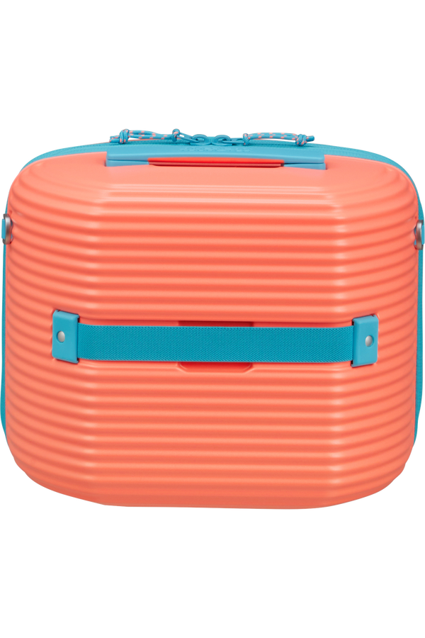 American Tourister Rollio Beauty Case  Coral/Blue