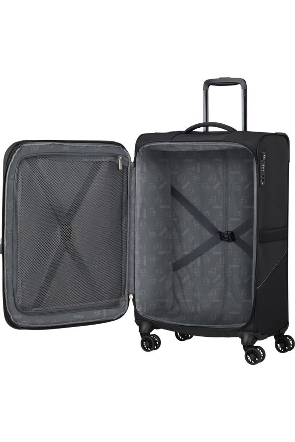 American Tourister SummerRide Spinner M EXP TSA 69cm Black American Tourister SummerRide Spinner M EXP TSA 69cm Black