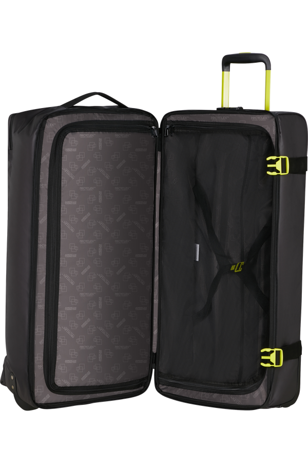 American Tourister Urban Track Duffle with wheels Coated L  Black/Lime