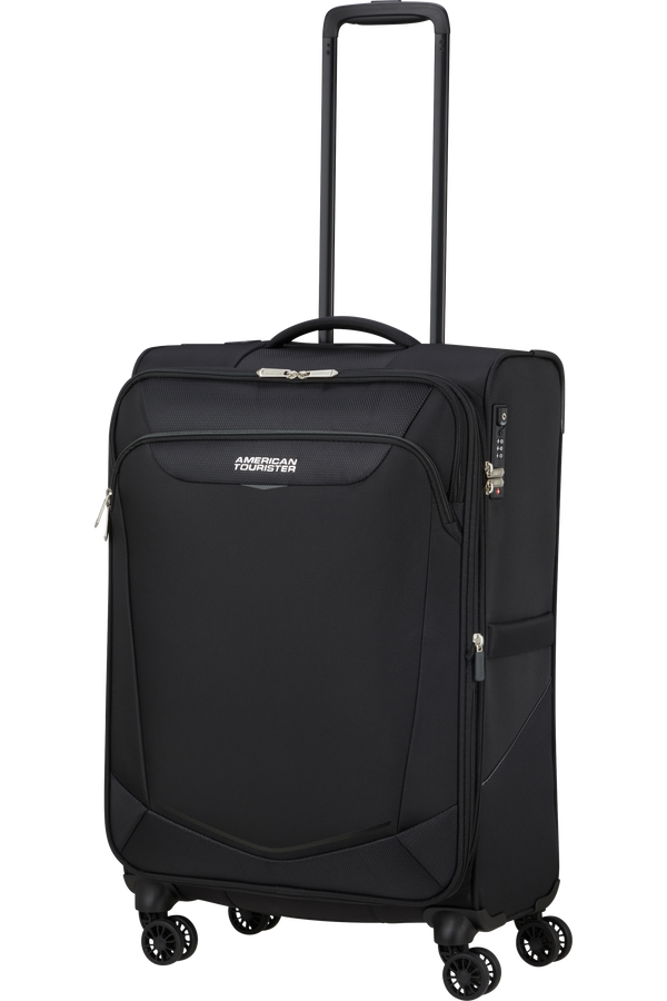 American Tourister SummerRide Spinner M EXP TSA 69cm Black American Tourister SummerRide Spinner M EXP TSA 69cm Black