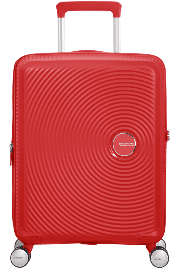 American Tourister Soundbox Spinner Expandable 55cm  Coral Red
